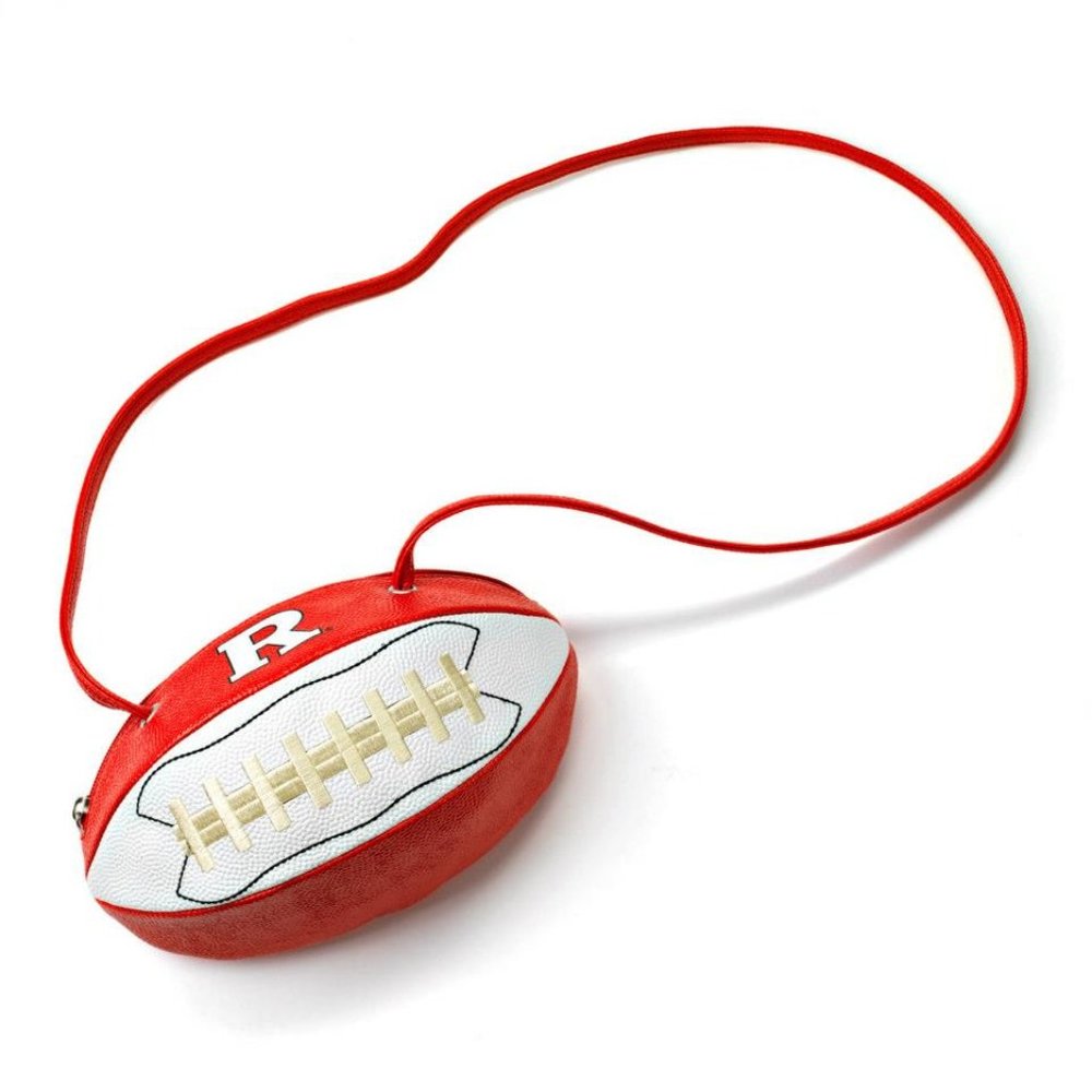 NCAA Rutgers Scarlett Knights Cross Body Football Purse